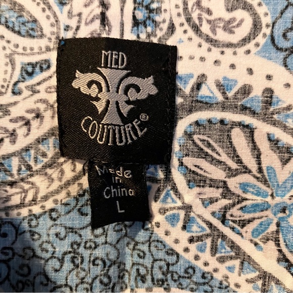 Scrub top, size L, Med Couture - Picture 7 of 10